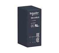 Relé RSB2A080JD: bobina electromagnética DPDT: 12VDC 8A max.250VAC SCHNEIDER