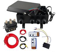 Relé solenoide de cabrestante compatible con ATV para UTV 500A 12V con receptor impermeable IP65 y control remoto inalámbrico