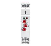 Relé temporizado AC 230 V multifunción 2 SPDT temporizador 10 modos de retardo 0,1 s-10 días con guía DIN 35 mm - Control de precisión industrial y doméstico