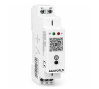 Relé temporizado WiFi modular, 220 V 16 A, temporizador Smart Tuya, 1 módulo de barra DIN, 1 contacto SPDT, control App y manual, programación amanecer y atardecer cíclico