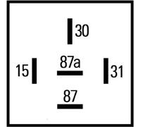 HELLA 5HE 996 152-131 Relé temporizador - 12V - Número de conexiones: 5 - contacto conmutador