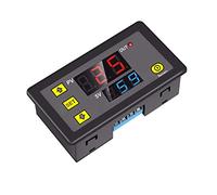 Relé temporizador CC 12V 10A - Módulo de conmutación digital programable - 1500W 220V 110V - Control de encendido/apagado 0-999 segundos - Pantalla LED