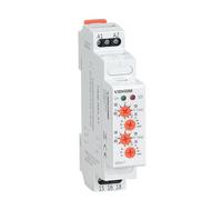 Relé temporizador de ciclo asimétrico de 220 V, relé intermitente electrónico doble ajustable de 12-240 V CA/CC, temporizador cíclico de repetición(AC 220V)