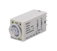 Relé temporizador de H3Y-2/H3Y-4, interruptor retardo tiempo encendido 10 segundos a 60 min, perilla giratoria ajustable AC220V DC12V DC24V 5A/250VAC 1 Uds(H3y-2 Relay 8pin,30 MIN-AC220V)