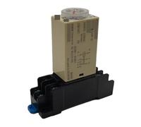 Relé temporizador de retardo 10S/30S/60S/3M/5M/10M/30M/60M CA 220 V CC 24 V 12 V H3Y-2 con zócalo(AC220V,60Min)
