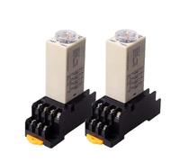 Relé temporizador de retardo de encendido H3Y-4 CA 110 V 220 V, 1 s/5 s/10 s/30 s/60 s/5 m/10 m/30 m/60 m, 1 unidad(0-5minutes AC220V)