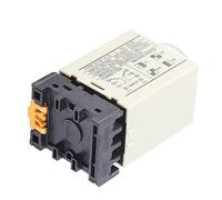 Relé Temporizador de Retardo de Encendido ST3PA-B, relé de Tiempo de Retardo Ajustable de 0 a 10 S con Base, Alta Precisión para Circuito de Control Automatizado, Mecatrónica