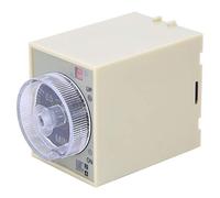 Relé Temporizador de Retraso, Ajustable con Perilla, Caja de PC, AC220V 50 / 60Hz - Contactos Cambiables, Función Indicadora, Uso Industrial