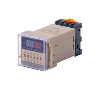 Relé Temporizador DH48S-S de 12 V, CA 220 V, Ciclo de Repetición con Zócalo, Serie DH48S, Tiempo de Retardo con Base