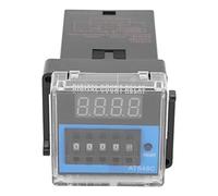 Relé Temporizador Digital ATS48C, Retraso en Ciclo, Display LED Rojo 0.36 Pulgadas - Alta Precisión, Amplio Rango de Retraso, para Control Industrial (12 V CC.)