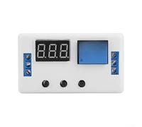 Relé temporizador digital de 12 V CC, interruptor de retardo programable con pantalla LED, ajustable de 0,1 s a 999 m, controlador de ciclo de encendido y apagado para automatización industrial y