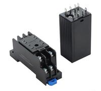 Relé temporizador digital de 220 V con control de ciclo de tiempo dual, base resistente al fuego de PC, pantalla LED para automatización, luces de calle, equipos de fábrica