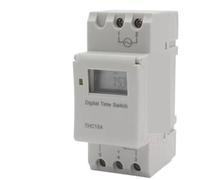 Relé temporizador digital programable semanal electrónico THC15A, 7 días, interruptor de control de tiempo, 12 V, 24 V, 110 V, 220 V, 16 A(110V)