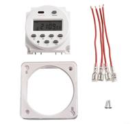 Relé temporizador LCD para vallas publicitarias e iluminación pública 16 programas de encendido/apagado con pantalla fácil de leer (12 V)