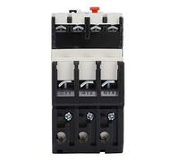 Relé Térmico de Sobrecarga Ajustable BR2-25, Protección Motor Eléctrico, Corriente 0.63-32A - Reset Manual y Automático, Protección Contra Rotura de Fase, Uso Industrial (9-13a)