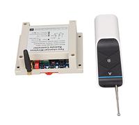 Relé Transmisor Receptor Interruptor, 433MHz 2CH 30A 12-36V Interruptor Remoto Inalámbrico de Larga Distancia para Ventana Eléctrica