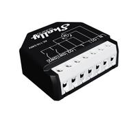 Shelly Wave Shutter- Control De Persianas Enrollables Z-Wave Con Medición De Potencia, 10 A Por Canal, Automatización Del Hogar, Necesita Pasarela Z-Wave, Control Del Angulo De Las Lamas