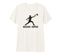 Release and Repeat Camisa de papá lanzando Hacha de leñador Camiseta Premium