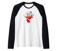 Release The Kraken - Linda Camisa de Barco Pirata Abrazando Pulpo Camiseta Manga Raglan