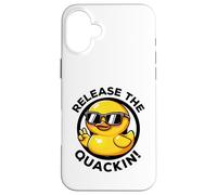Release The Quackin I Love Duck Lovers - Pato Amarillo Divertido Carcasa para iPhone 16 Plus