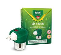 Relec Día y Noche Difusor Electrico y Líquido Antimosquitos, Repelente Antimosquitos 35 ml, Eficaz Contra El Mosquito Tigre, Protección contra Picaduras de Mosquitos en Zonas Templadas