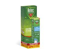 Relec Extra Fuerte Spray Antimosquitos 75ml + Roll-on Post-Picaduras 15ml, Eficaz contra el Mosquito Tigre, Protección contra las Picaduras de Mosquitos en Zonas Tropicales y Condiciones Extremas