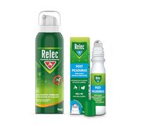 Relec Fuerte Familiar Aerosol Antimosquitos 125 ml + Post Picaduras 15 ml | Aerosol repelente, eficaz contra mosquito tigre, post-picaduras, protección zonas templadas, uso exterior, pack familiar