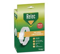Relec Pulsera Blanca antimosquitos con citronela para toda la familia,a partir de 3 años