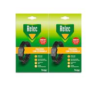 Relec Pulsera Citronela Antimosquitos Negra (+3 años), 2 uds