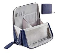 Relevanton Standing Makeup Bag, 2025 New Doresty Makeup Bag, Multi-Purpose Large Capacity Oxford Cloth Standing, Waterproof Makeup Organizer with Compartments,Large Capacity Stationery Organizer (E)