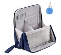 Relevanton Standing Makeup Bag, Vertical Makeup Organizer Bag, Multi-Purpose Large Capacity Oxford Cloth Standing Make Up Bag, for Travel (C#3)