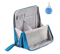 Relevanton Standing Makeup Bag, Vertical Makeup Organizer Bag, Multi-Purpose Large Capacity Oxford Cloth Standing Make Up Bag, for Travel (C#4)