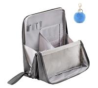 Relevanton Standing Makeup Bag, Vertical Makeup Organizer Bag, Multi-Purpose Large Capacity Oxford Cloth Standing Make Up Bag, for Travel (C#2)