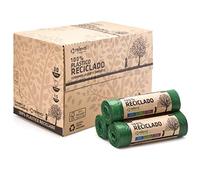 Relevo Bolsas de Basura Verdes con Autocierre - 30L (Ancho 55 cm x Alto 60 cm), 360 Bolsas (24 Rollos × 15 Bolsas) | Bolsas de Basura Extra Fuertes | 100% LDPE Reciclado | Certificado Blue Angel