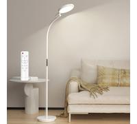 Relhafethy Lámpara de Pie 10000 Lux, Lámpara de Luz Diurna Sin Rayos UV, Control Táctil y Remoto, 5 Temperaturas de Color & 5 Niveles de Brillo & Temporizador Lámpara de Luz de Terapia