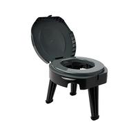 Reliance Folding Toilet Inodoro Plegable, Unisex Adulto, Gris/Negro, 14.5"x14.5"x14.5"