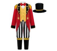 ReliBeauty Disfraz Circo niño Domador Disfraz Presentador Circo niño,150