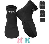 Relief Genius - Calcetines de terapia de frío con paquetes de hielo de gel reutilizables, logran alivio de esguinces, dolor muscular, moretones, hinchazón, edema, quimioterapia, artritis, pie posparto