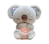 Relief Koala Breathing Stuffed Animal Baby Sound Machine Soother Koala Bear Anxiety Relief Koala Breathing with Sensory Music Lights(Grey)