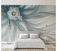 Relieve Fresco Creativo Floral Textura 3D Papel Pintado Lujo Casa Sala Decoración Estar Comedor Sofá Dormitorio TV Fondo de Pared-200cm×140cm