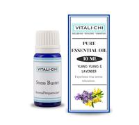 Relieve Stress and Anxiety with Stress Buster - 100% Pure Lavender and ylang ylang Essential Oil from Vitali-Chi - The Trusted Name for All Natural Remedies 10ml