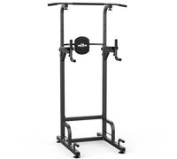 RELIFE REBUILD YOUR LIFE Torre Entrenamiento Energía Power Tower Estación Pull Up Multifuncional Barras Dominadas Torre de Gimnasia Casa Equipo de Fuerza Dip Station Musculación (Gris) (Negro)