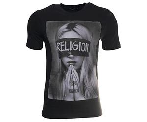 Religion Clothing Blind FOLD - Camiseta para hombre, negro azabache, L