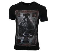 Religion Clothing Tattered - Camiseta para hombre, negro azabache, XL