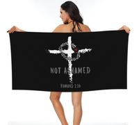 Religión Cristianismo Fe Jesús 1:16 Toalla De Playa, Ligera Manta Playa Microfibra Toallas De Sauna para Camping Piscina Mujer Hombre 80X130Cm