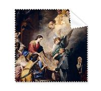 Religión cristianismo World Famous Landmark clásica Pintura al óleo La Virgen MarÃa Art Design ilustración patrón gafas paño de limpieza paño móvil limpiador de pantalla, 5 unidades