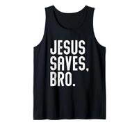Religión Cristiano Creyente Religioso Diciendo Jesús Salva Bro Camiseta sin Mangas