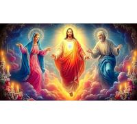 Religión de Jesús 1000 Piezas Juego de Puzzle Papel Reciclado Desafío de Juego Educativo Idea Adultos y niños de 12 años y más 38x52cm/1000pcs