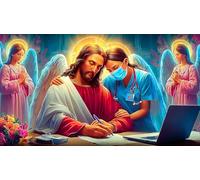 Religión de Jesús 1000 Piezas Puzzle para Adultos Juego Educativo relajación Juego Familiar Divertido & desafiante para Adultos y niños de 12 años y más 38x52cm/1000pcs