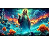 Religión de Jesús Puzzle 1000 Piezas Papel Reciclado Juegos educativos Juego desafiante para Adultos y niños de 12 años y más 38x52cm/1000pcs